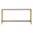 Allora Modern Metal Console Table in Gold