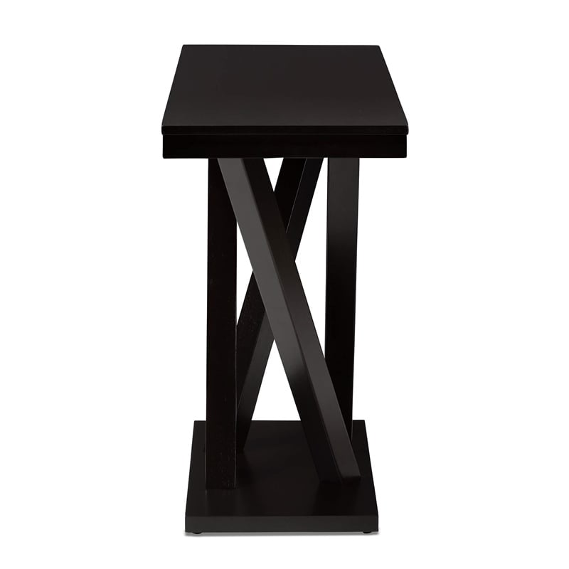 Allora Modern Wood Sofa Table in Cappuccino