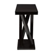 Allora Modern Wood Sofa Table in Cappuccino