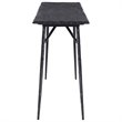 Allora Modern Slate Console Table in Aged Black