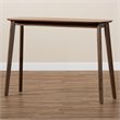 Allora Mid-Century Modern Walnut Wood Console Table