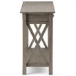 Allora Transitional Console Table in Farmhouse Gray Stain