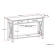 Allora Transitional Console Table in Farmhouse Gray Stain