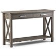 Allora Transitional Console Table in Farmhouse Gray Stain