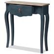 Allora Contemporary Console Table in Provincial Blue Spruce