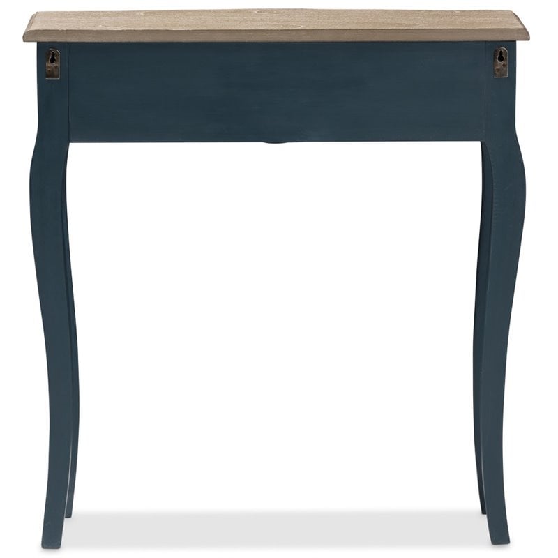 Allora Contemporary Console Table in Provincial Blue Spruce