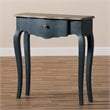 Allora Contemporary Console Table in Provincial Blue Spruce