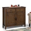 Allora Contemporary 2 Drawer Accent Chest in Rustic Natural
