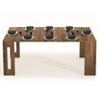 Allora Modern Wood Italian Extendable Console Table in Brown