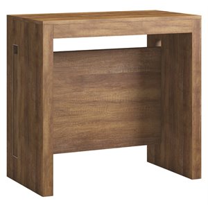 Allora Modern Wood Italian Extendable Console Table in Brown