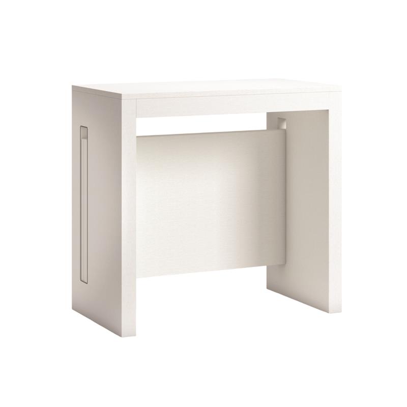 Allora Modern Wood Italian Extendable Console Table in White