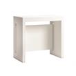 Allora Modern Wood Italian Extendable Console Table in White