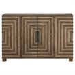 Allora Contemporary  Geometric Accent Console Table in Natural