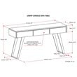 Allora Contemporary Console Table in Distressed Charcoal Brown