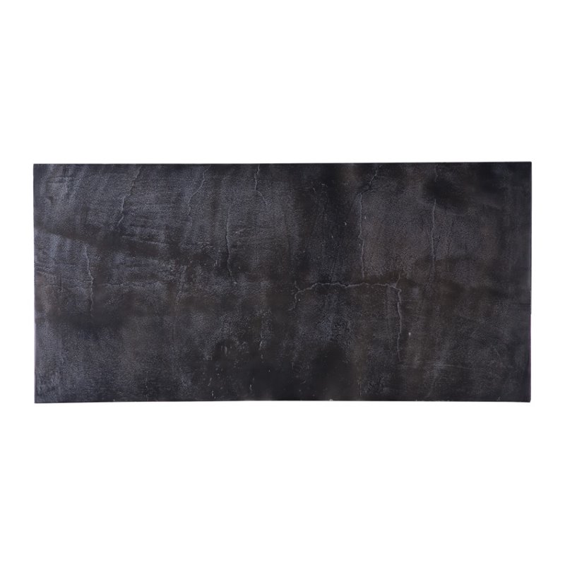 Allora Industrial Aluminum and Iron Console Table in Antique Bronze