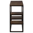 Allora Contemporary Console Table in Antique Black and Weathered Oak