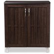 Allora Contemporary Wood Sideboard in Dark Brown
