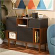 Allora Contemporary Wood Sideboard in Gray and Espresso