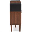 Allora Contemporary Wood Sideboard in Gray and Espresso