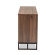 Allora Brown Finished Wood and Black Metal Dining Room Buffet