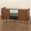 Allora Brown and Grey Finished Wood 2-Door Dining Room Buffet