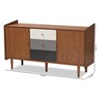 Allora Brown and Grey Finished Wood 2-Door Dining Room Buffet