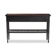 Allora 2-Drawer Wood and Metal Sideboard Server in Walnut Brown
