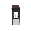Allora 2-Drawer Wood and Metal Sideboard Server in Walnut Brown