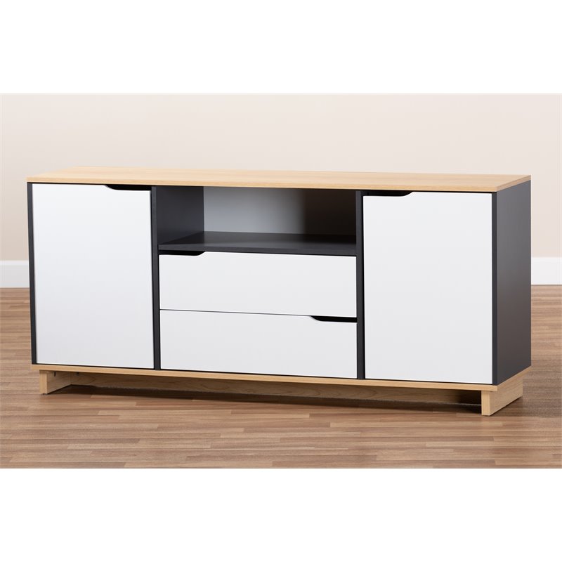 Allora Contemporary Multicolor 2-Door Wood Dining Room Sideboard