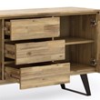 Allora Modern Solid Acacia Wood Sideboard Buffet in Golden Wheat