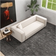 Allora Mid-Century Modern Tight Back French Boucle Fabric Sofa in Cream