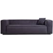 Allora Mid-Century Modern Tight Back French Boucle Fabric Sofa in Gray