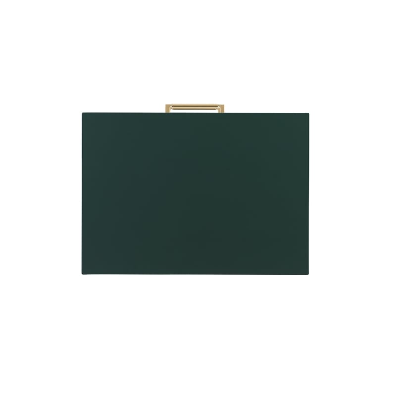 Allora Modern Two Drawer Wooden Nightstand with Two Drawers in Dark Green