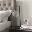 Allora Modern Seeded Glass Shade and Metal Table Lamp in Brass