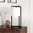Allora Industrial Metal Asymetric Black and Bronze Table Lamp