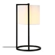 Allora Industrial Metal Asymetric Black and Bronze Table Lamp