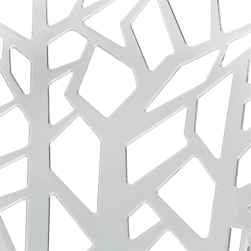 Allora Modern Plastic Dining Side Chair in Clear Finish (Set of 4)