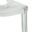 Allora Modern Plastic Dining Side Chair in Clear Finish (Set of 4)
