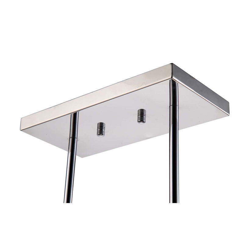 Bromi Design Halo 5 Light Modern Metal Pendant in Chrome