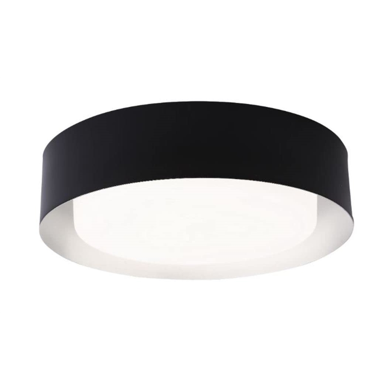 Bromi Design Lynch Metal Flush Mount Ceiling Light in Silver