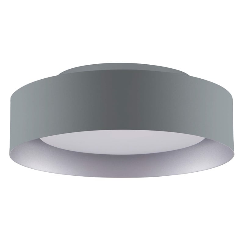 Bromi Design Lynch Metal Flush Mount Ceiling Light in White and Purple