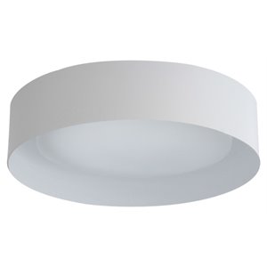 Bromi Design Lynch Metal Flush Mount Ceiling Light in White and Gray