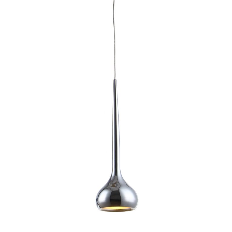 Bromi Design Wade 1 Light Metal Pendant in Chrome