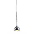 Bromi Design Wade 1 Light Metal Pendant in Chrome