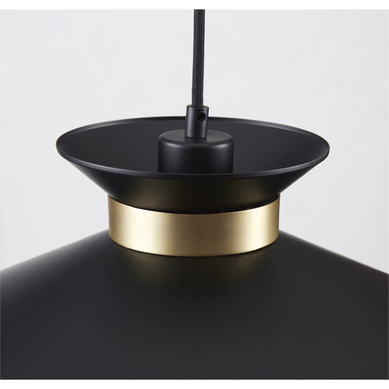 Bromi Design Gracie Metal Pendant Lamp in Black