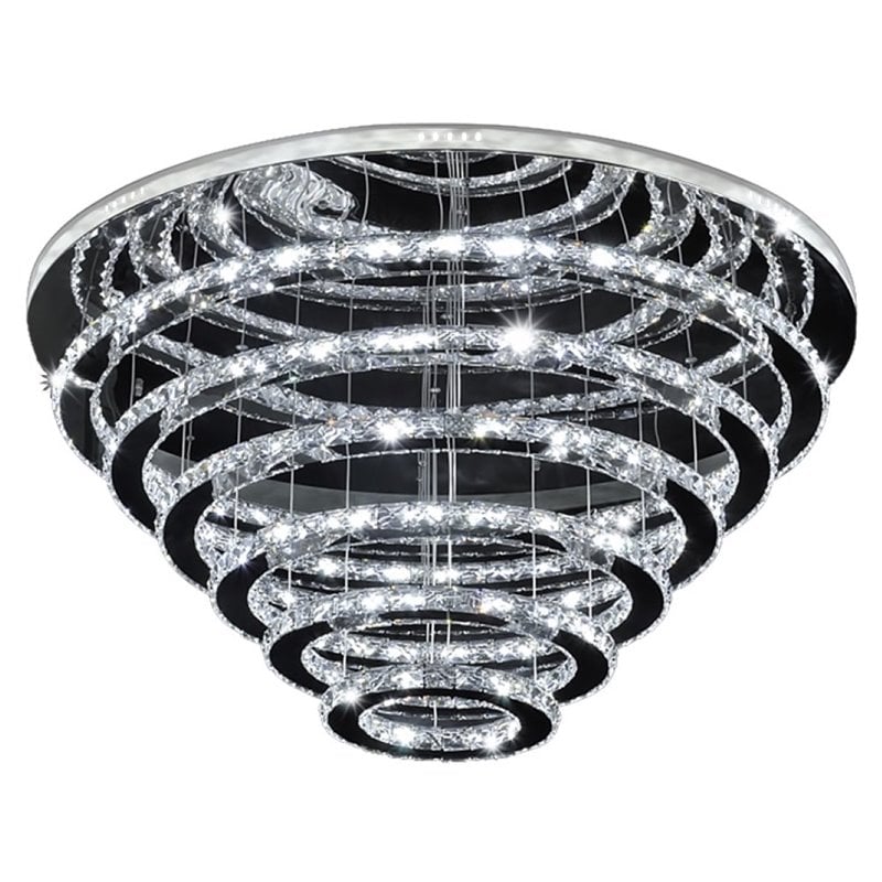 Bromi Design St Tropez Phantom Stainless Steel Chandelier in Chrome