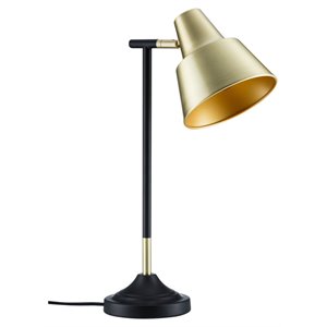 Bromi Design Bryant Metal Table Lamp in Brass