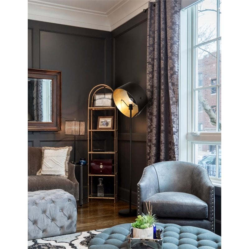 Bromi Design Trinity Metal Floor Lamp in Black