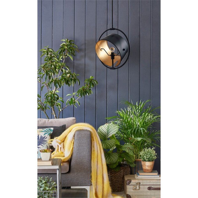 Bromi Design Trinity Metal Pendant Lamp in Black