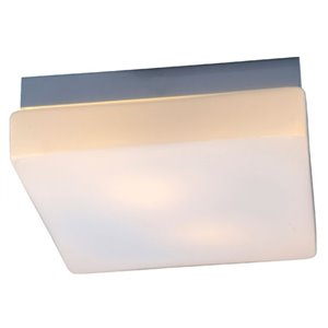 Bromi Design Lynch Metal Square Flush Mount in White